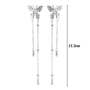 【♡Lovely girls house♡】1Pair ผีเสื้อแฟชั่นกับตุ้มหูผู้หญิง Ins ต่างหูรูปหยดน้ำ