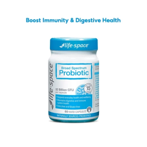 [Official] Life Space Broad Spectrum Probiotic for Adults 32 Billion CFU 60 Capsules Gut Health Improve Digestion Immunity Support Supplement