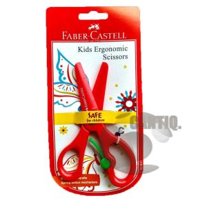 Faber Castell Gunting Anak Kid Ergonomic Scissors / Gunting Mainan Plastik Gunting Untuk Anak-Anak Faber Castell - Warna Acak