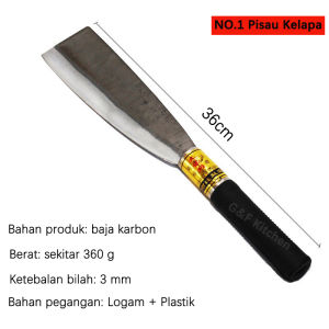 RAMO Pisau pengupas kelapa Pisau dapur multifungsi untuk memotong daging