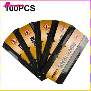 【NEW】 High-Quality 100Pcs Cockroach Traps Sticky Pest Catchers Non-Toxic Pet Safe for Home and Kitchen