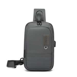 LENOBI -  Tas Selempang Pria USB Port Sling Bag Cowok Casual Multifungsi - Tas Fashion Pria