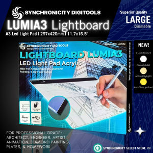 Synchronicity Digitools LUMIA3 LIGHTBOARD A3 LED Light Pad for Large Drawings 420x297mm Architecture Tracing Plates