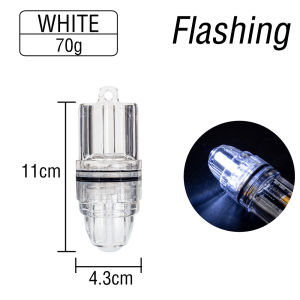 1 PC Portable LED Fishing Lure Night Light 6 Color Battery Powered Fishing Light Glow Underwater with Snap Connector Buckle Attracting Fish Lamp Waterproof