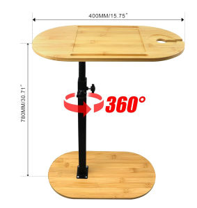 2/3 Layer Side Table Organizer Rack Wood Bamboo Bathtub Tray Table with Adjustable Height Liftable Freestanding Bathroom Organizer Shelf Bath Home Spa Tray Caddy for Tub Against Wall Bathtub Bed Sofa Couch