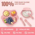 Baby Weaning Set, Silicone Baby Feeding Set(10 Pcs), Toddler Weaning Set with Adjustable Bib, Suction Bowl, Plate, Fork, Spoon, Water & Snack Cup Kit, Baby Led Weaning Kit for Babies and Kids. 