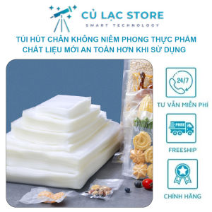 Combo 100 túi hút chân không thực phẩm túi nhựa niêm phong PA an toàn cho sức khỏe