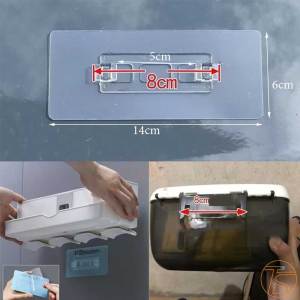 Miếng keo thay thế dự phòng cho dòng kệ nhà tắm hộp giấy - Keo dán cho kệ nhả kem 4 cốc 8204