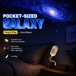✨HOT SALE✨💕Mini Projector Night Light💕Mini Projector/Night Light/Eye-Friendly Ambient Lamp/Starry Sky Design/Bedroom Sleep Aid