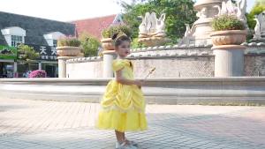 Girl Belle Dress Beauty Cosplay Costume Princess Deluxe Applique Outfit Children Birthday Party Elegant Gown Fairy Disguise Sets2026