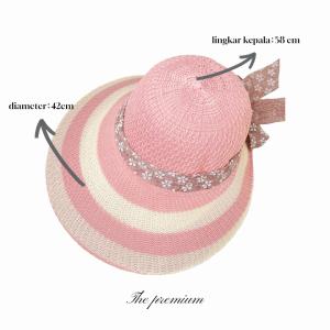 Topi Pantai wanita pelindung UV -Summerhat Pantai import T63