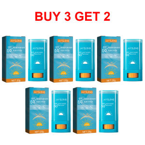 Jaysuing Moisturiser Sun Stick Body Face Sunblock Stick Whitening Brightening UV Anti Oxidant Oil-Control Waterproof Isolation Sunblock Stick Refreshing SPF50+ Summer Skin Care 20g