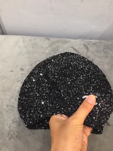 Glittering Sequined Knitted Hat for Women Elegant Birthday Party Hat NightClub Shimmering Skull Beanies Hat for Stage