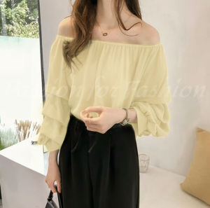 Blouse wanita korean style veil Import