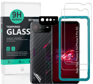 Ibywind Asus  Rog Phone 6 5G / Phone 6 Pro 5G [2PCS Pack] Tempered Glass Screen Protector With Easy Install Kit