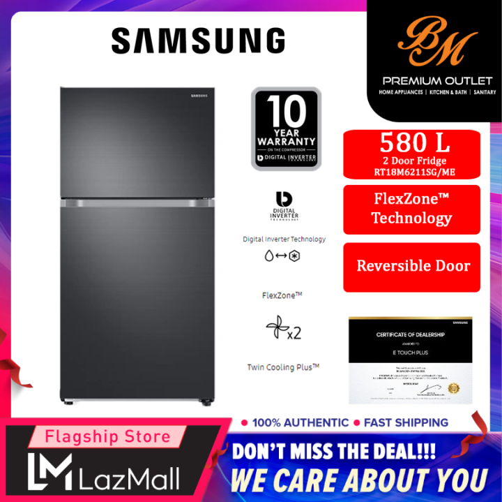 SAMSUNG (RT21M6211SG/ME) 670L INVERTER 2 DOOR REFRIGERATOR WITH TWIN