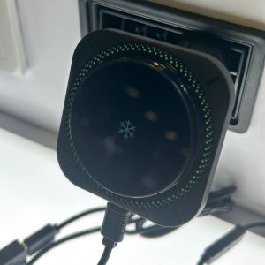Equinox magnetic phone holder with wireless fast-charging and cooling tech