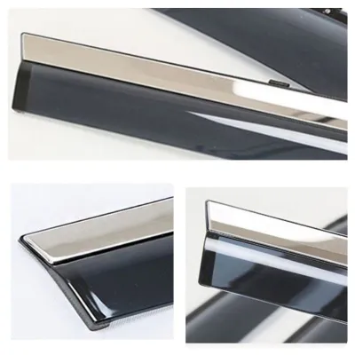 Proton X50 Door Visor Injection Stainless Steel Trim Weather Rain Sun Wind Guard Accessories