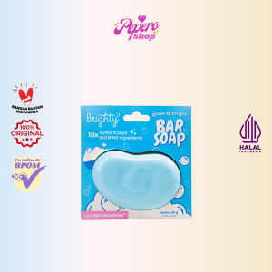 BRIGHTY Glow & Bright Bar Soap 70g - Sabun pencerah whitening soap