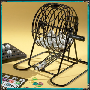 Traditional Bingo Lotto Lottery Family Bingo Game Set-Cage Balls Cards Counters Party Bingo Game