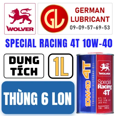 THÙNG Nhớt Wolver Special Racing 10W40 API SN dạng thùng 800mL - 1L Đức German Lubricant - THÙNG WOLVER - THÙNG WOLVER SPECIAL - THÙNG SPECIAL