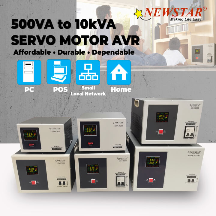 Newstar Automatic Voltage Regulator Servo Motor Type AVR 3000 Watts to ...