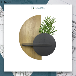 Kệ gỗ trang trí treo tường kệ gỗ decor phòng ngủ để tinh dầu tượng mini Molago BA-V