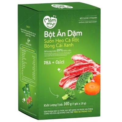 Bột Ăn Dặm Mămmy Giàu Lợi Khuẩn Dễ Hấp Thu Bổ Sung Dưỡng Chất Cho Bé Từ 6 Tháng 140g - Bibo Mart