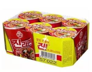 JIN RAMEN SMALL CUP (MILD AND HOT & SPICY) 65G & Nongshim Shin Ramyun Cup Noodle Soup 68G