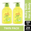 Zwitsal Baby Bath Hair and Body Sabun Mandi Bayi Natural Aloe Vera 2 in 1 300ml x2. 