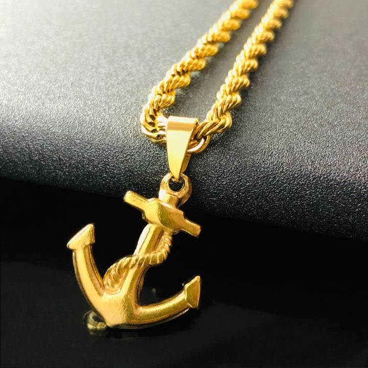 Anchor pendant online necklace