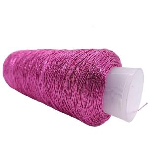 Sparkling Polyester Yarn Crochet Thread 200g/Roll for Knitting Weaving Making Bag Purse Keychain Charm