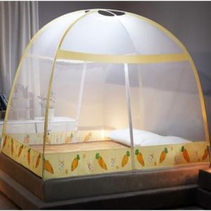Mosquito Net Tent Family Size Home Easy to Install Anti-Drop Bracket Tent Mosquito Net Foldable Pop-Up Mosquito Net(1.2m/1.5m/1.8m)