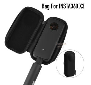 Storage Bag For Insta360 X3 One X2 Tas Penyimpanan Camera Aksi Pelindung camera Tas Jinjing Tangan Genggam Bahan PU & EVA Box Aksessoris Kamera aksi Panorama Selfi Tas Mini Portable Tas Insta 360
