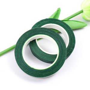 【On Sale】20M/Roll Flower Tape Floral Waterproof Florist Elastic Tape Self Adhesive Green Paper Type Tape
