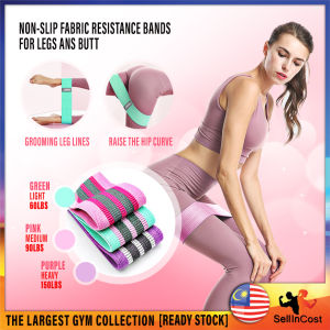 SellinCost Premium Quality 3pcs Resistance Band Set for Legs and Butt Workout Exercise Resistant Band Gym Resistant Rope Strength Training Exercise Band Fitness Sport Yoga Alat Exercise Kaki Badan RB3