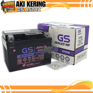 Aki kering gs astra GTZ5S karisma / supra x 125 / beat / vario 110