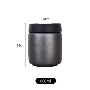 WAPKTY Thép không gỉ Cà phê hạt trong bình hút chân không 400 800 1200ml. Giữ tươi Hộp đựng cà phê chân không Bền bỉ Dung lượng lớn Lon trà Bếp
