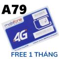 SIM HOT _ Sim 4G Local Mobifone A79 - Chỉ 79K/ tháng Có 3GB / 1 ngày + Miễn phí gọi nội, ngoại mạng. Miễn Phí 1 Tháng Đầu . FREESHIP - CHƯA KÍCH HOẠT. 