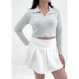 (COD) OH Fashion Blouse Mila Rib Crop top #2A57