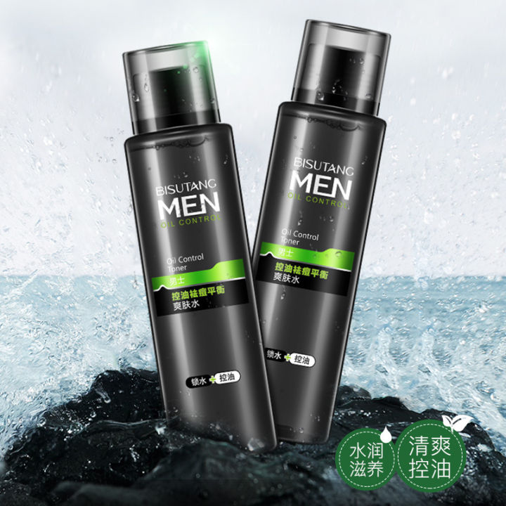 120ml Men Skin Toner Moisturizing Oil Control Hydrating Tightening Mild Shrink Pores Firming Refreshing Brightening Skin Smoothing Face Toner for Men