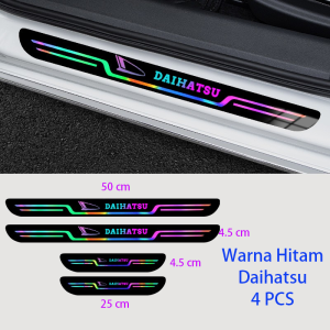 Stiker Pelindung Sill Plate 4PCS Cermin Panel Kaca Akrilik Tahan Abrasi n Kotor Stiker Pijakan Kaki Samping Mobil