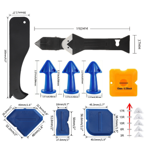 13Pcs Silicone Caulking Tool KitGrout Scraper Sealant Finishing Remover for Kitchen Bathroom Windows