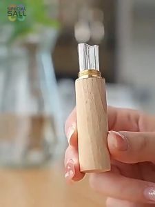 Portable Beech Wood Needle Storage Tube With 12 Needles