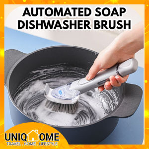 Uniqhome Lock&Lock kitchen dishwasher brush / sponge with automated soap dispenser refillable