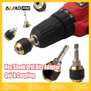 AumoPro 1/4 Hex Shank Drill Bits Adapter 60mm Keyless Drill Chuck Screwdriver Impact Driver Adaptor Universal Drill Quick Conpling Head