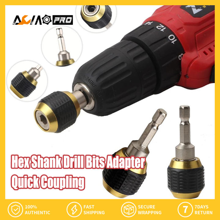 AumoPro 1/4 'Hex Shank Drill Bits Adapter 60mm Keyless Drill Chuck ...