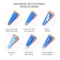 【Natural style】Silicone Nail Stamper French Nail Tips Double Head Transparent Jelly Stencil Template Seal Stamper Scraper For Fast Nails Tip. 
