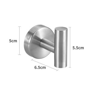 MIRELINA BathroomandKitchen 304 Stainless Steel Self-Adhesive For Clothes Bag Hat Robe Hook Wall Hanger Keys Holder Hanging Rack