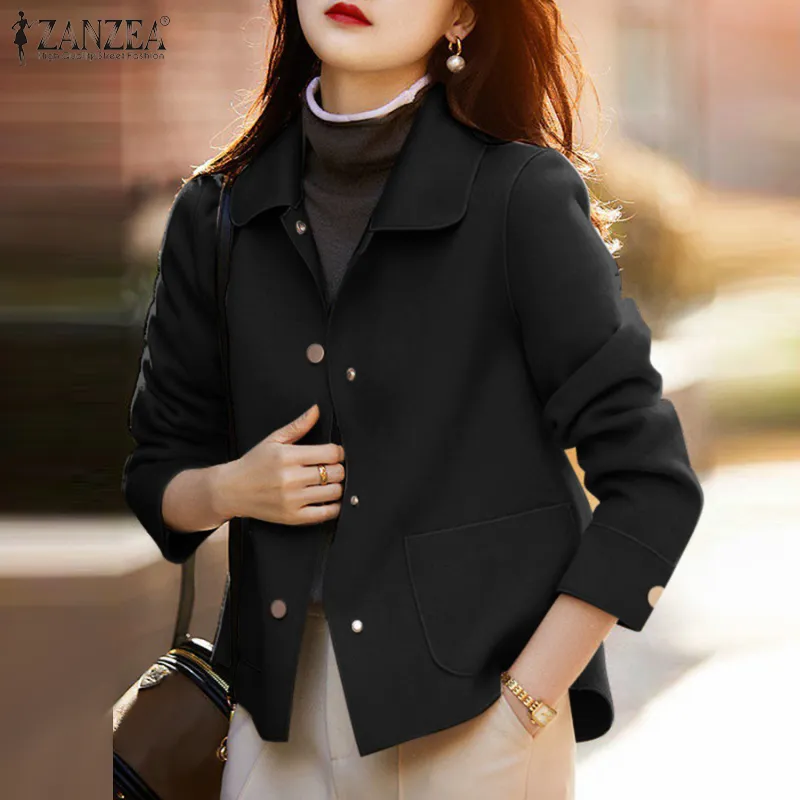 Shirt Collar Coat Collar Styles Ladies Printed Coat Collar Top